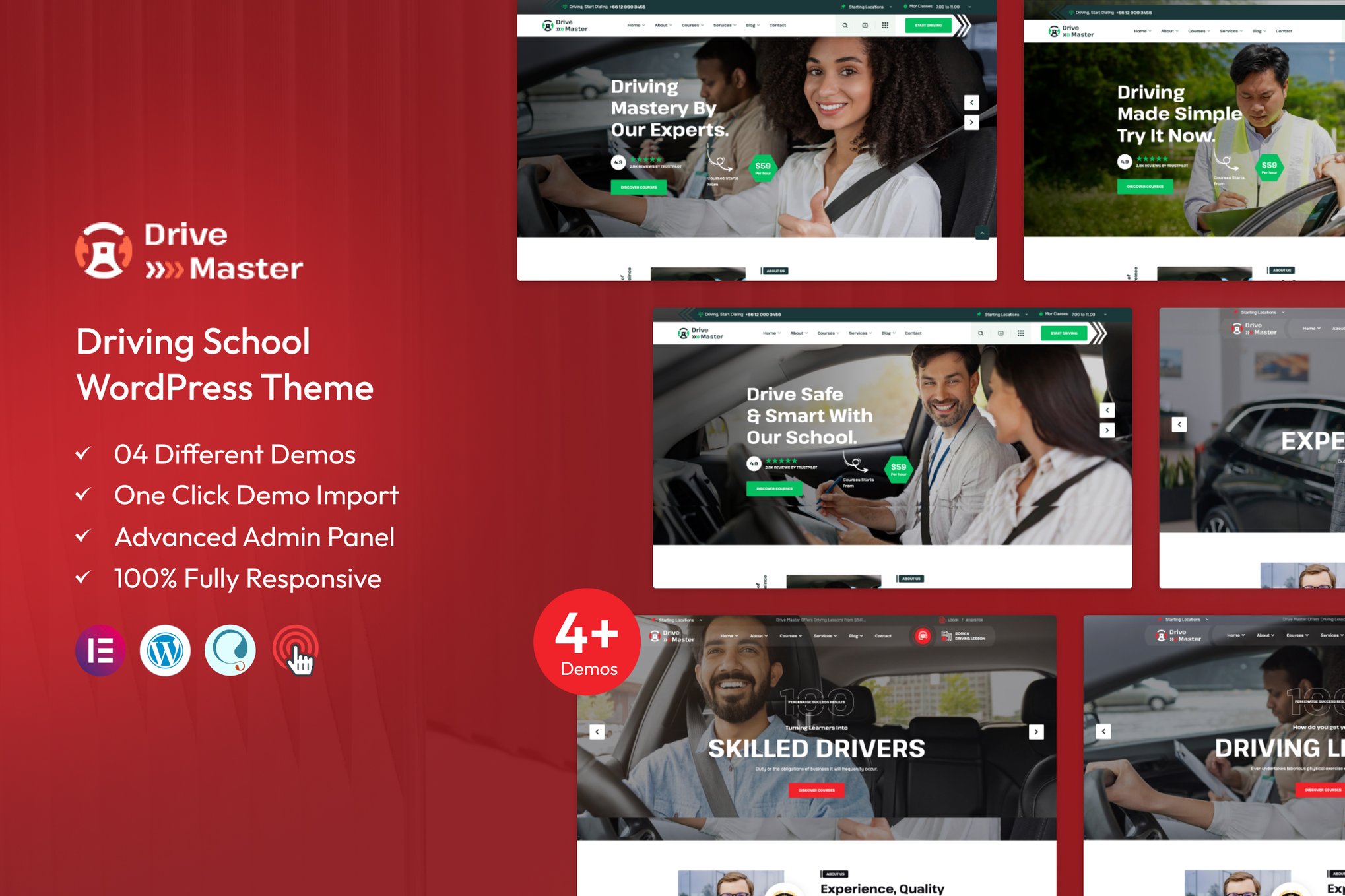 Drive Master – Driving School WordPress Theme