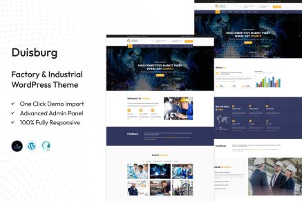 Duisburg – Factory & Industrial Business WordPress