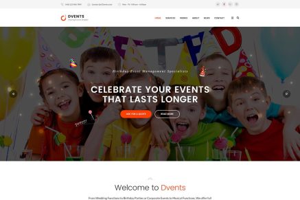DVENTS – Events HTML Template