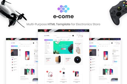 E-come | Electronics Store HTML Template