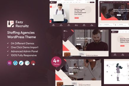 Eazy Recruitz – Staffing Agencies WordPress Theme