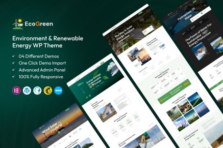 EcoGreen – Environment & Renewable Energy WP Theme