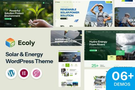 Ecoly – Solar Ecology Environment WordPress Theme