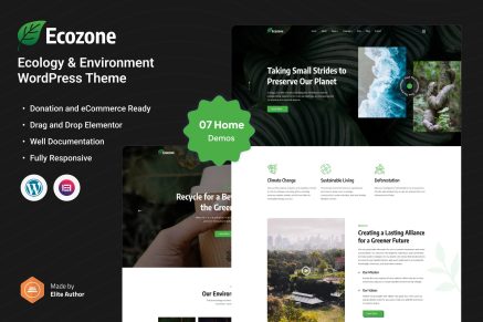 Ecozone – Ecology & Environment WordPress Theme