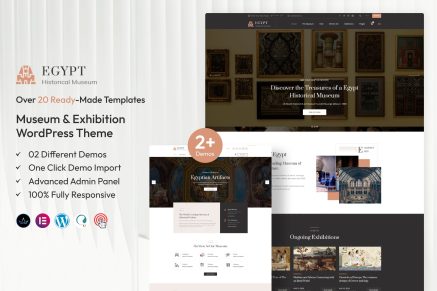 Egypt – Museum & Exhibition WordPress Theme