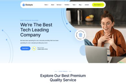 Ekobyte – IT Service & Technology WordPress Theme