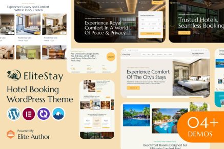 EliteStay – Hotel Booking WordPress Theme