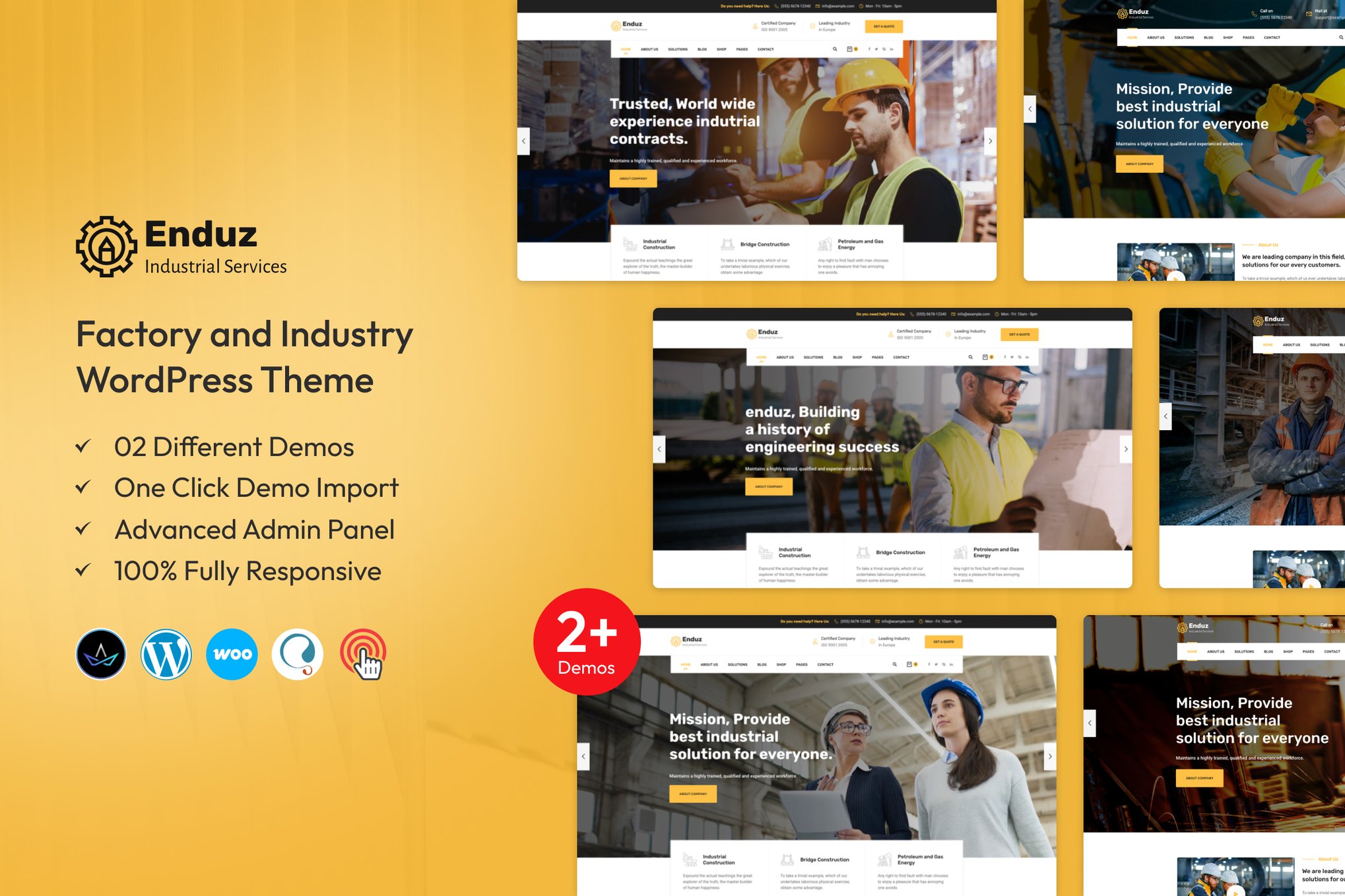 Enduz – Factory and Industry WordPress Theme