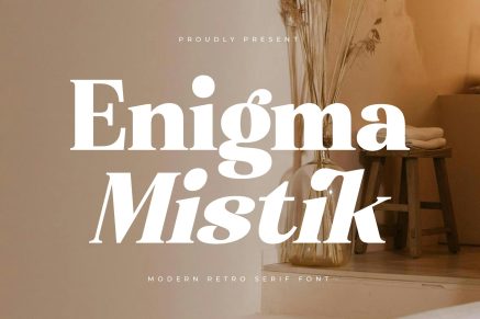 Enigma Mistik Modern Retro Serif Font