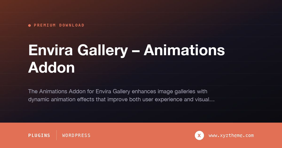 Envira Gallery – Animations Addon