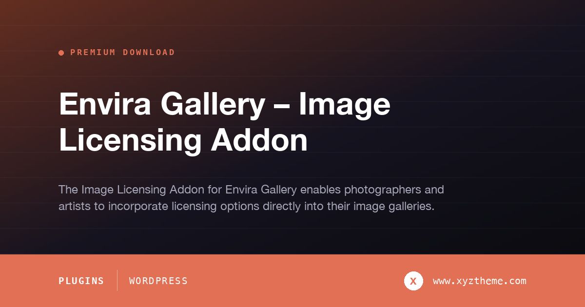 Envira Gallery – Image Licensing Addon