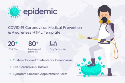 Epimed Coronavirus HTML Template