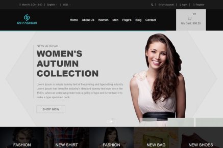 Erina – Fashion Modern Website Template