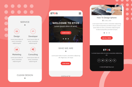 Etos – Responsive Mobile Template