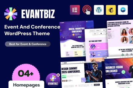 Evantbiz – Conference & Events WordPress Theme