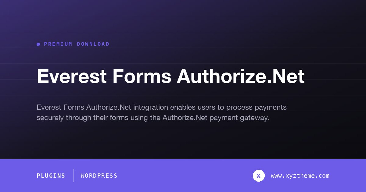 Everest Forms Authorize.Net