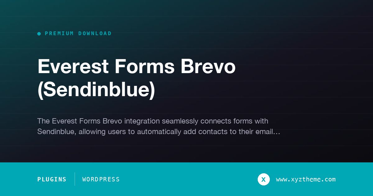 Everest Forms Brevo (Sendinblue)