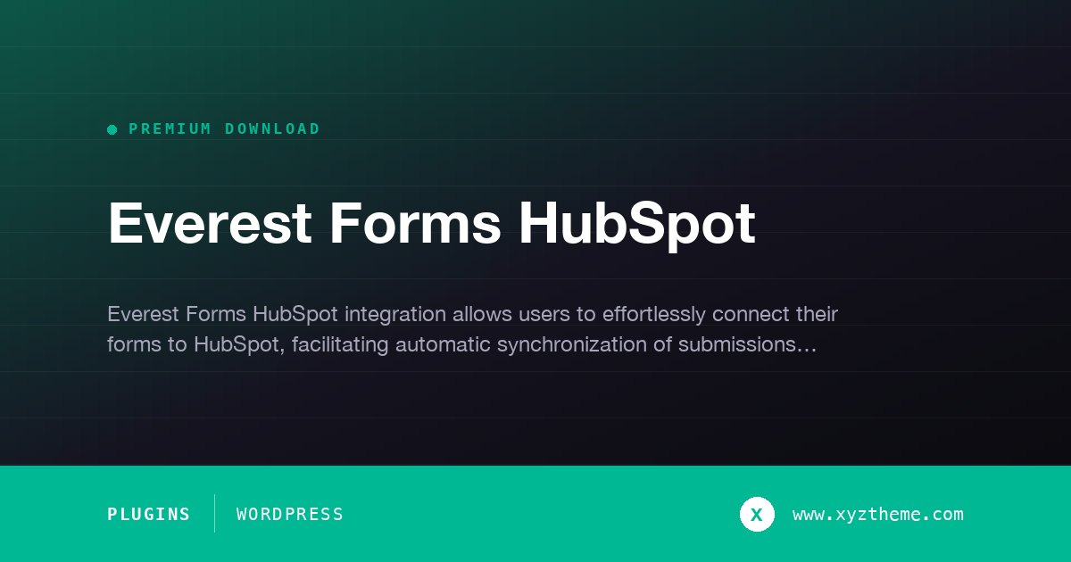 Everest Forms HubSpot