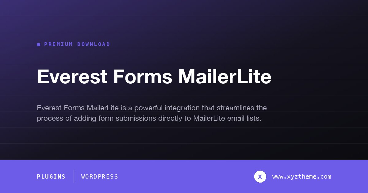 Everest Forms MailerLite
