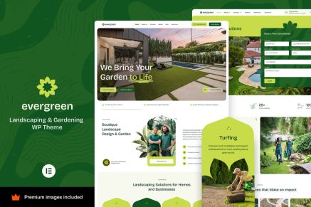 EverGreen – Landscaping Gardening WordPress Theme