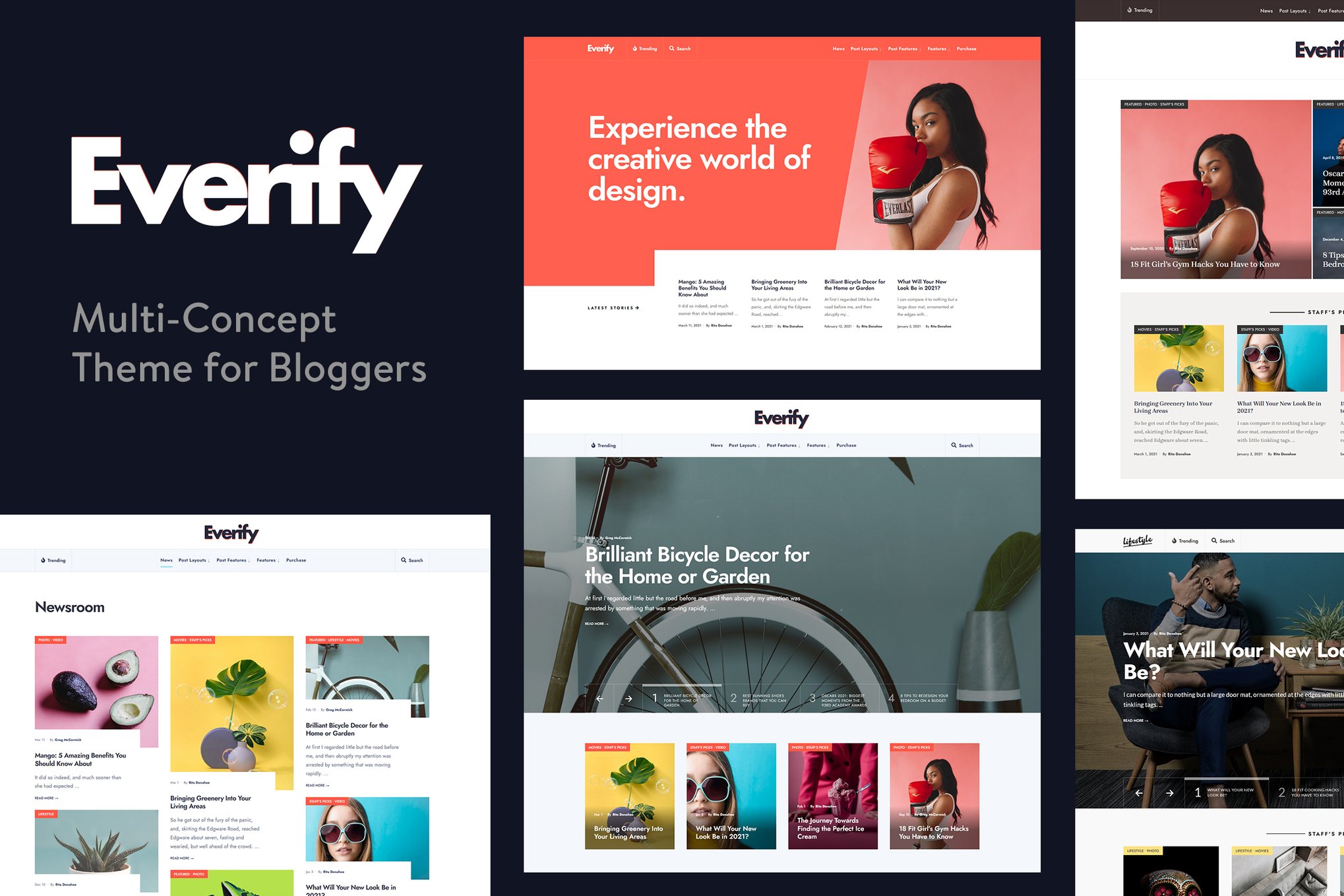 Everify – Multi-Concept BLog WordPress Theme