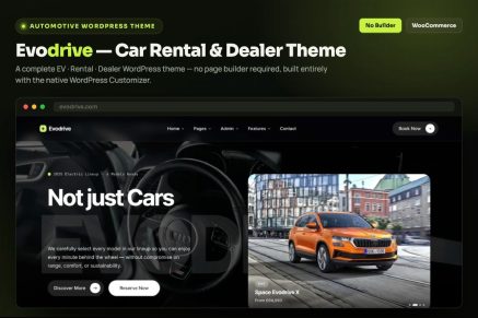 Evodrive — Car Rental & Dealer WordPress Theme