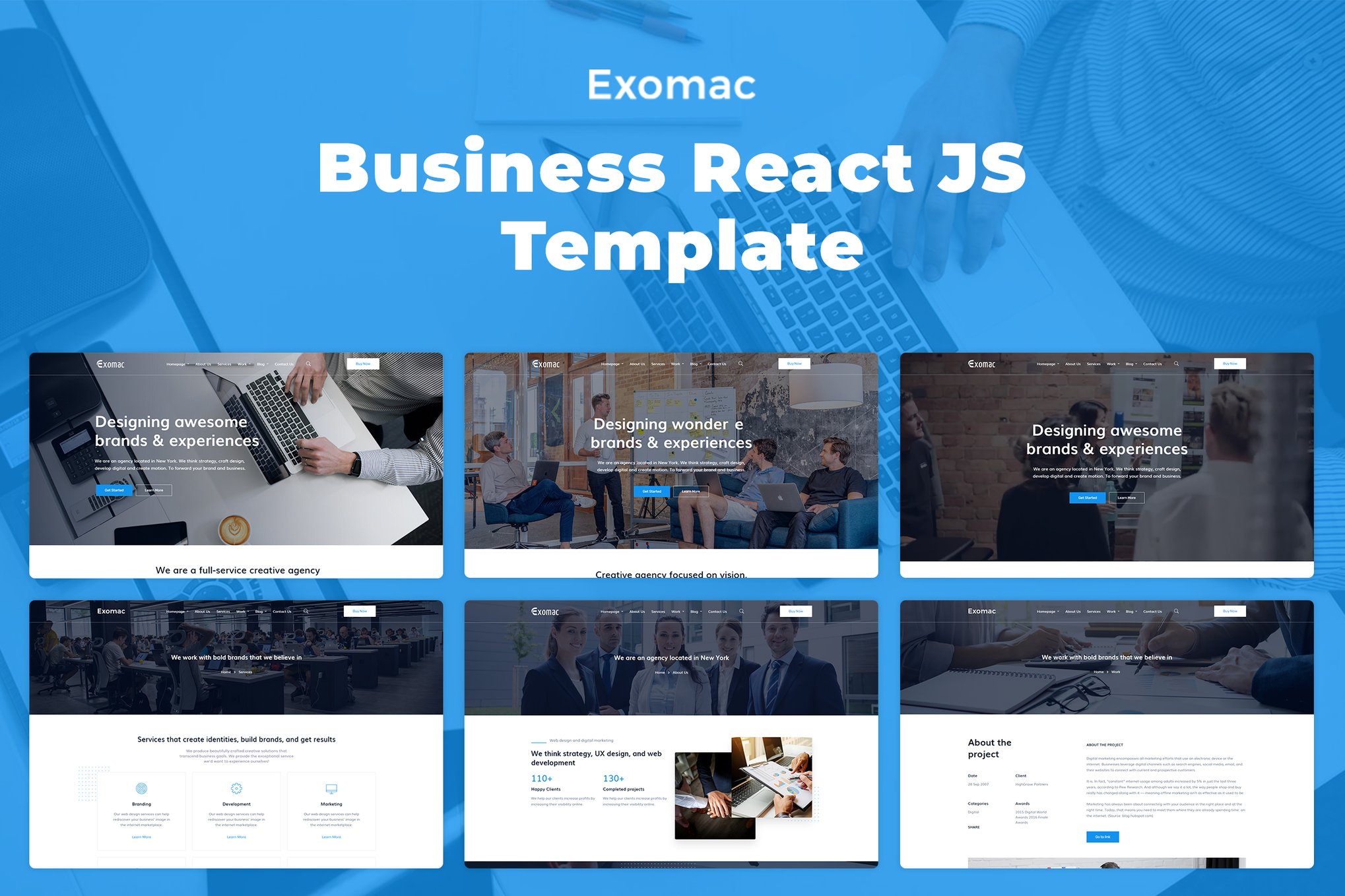 Exomac – Business React JS Template