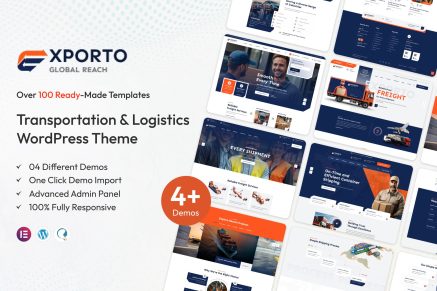 Exporto – Transportation WordPress Theme