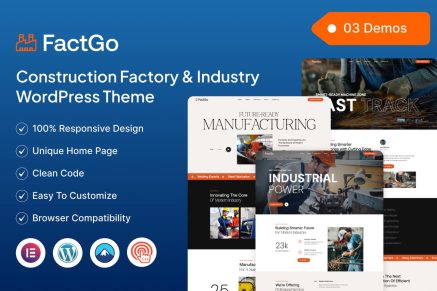 FactGo – Construction Factory & Industry WordPress Theme