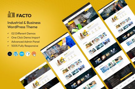 Facto – Industrial Business WordPress Theme
