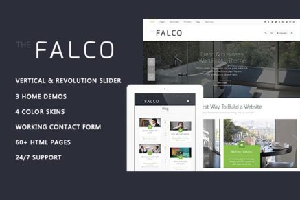 Falco – Responsive Multi-Purpose HTML Template