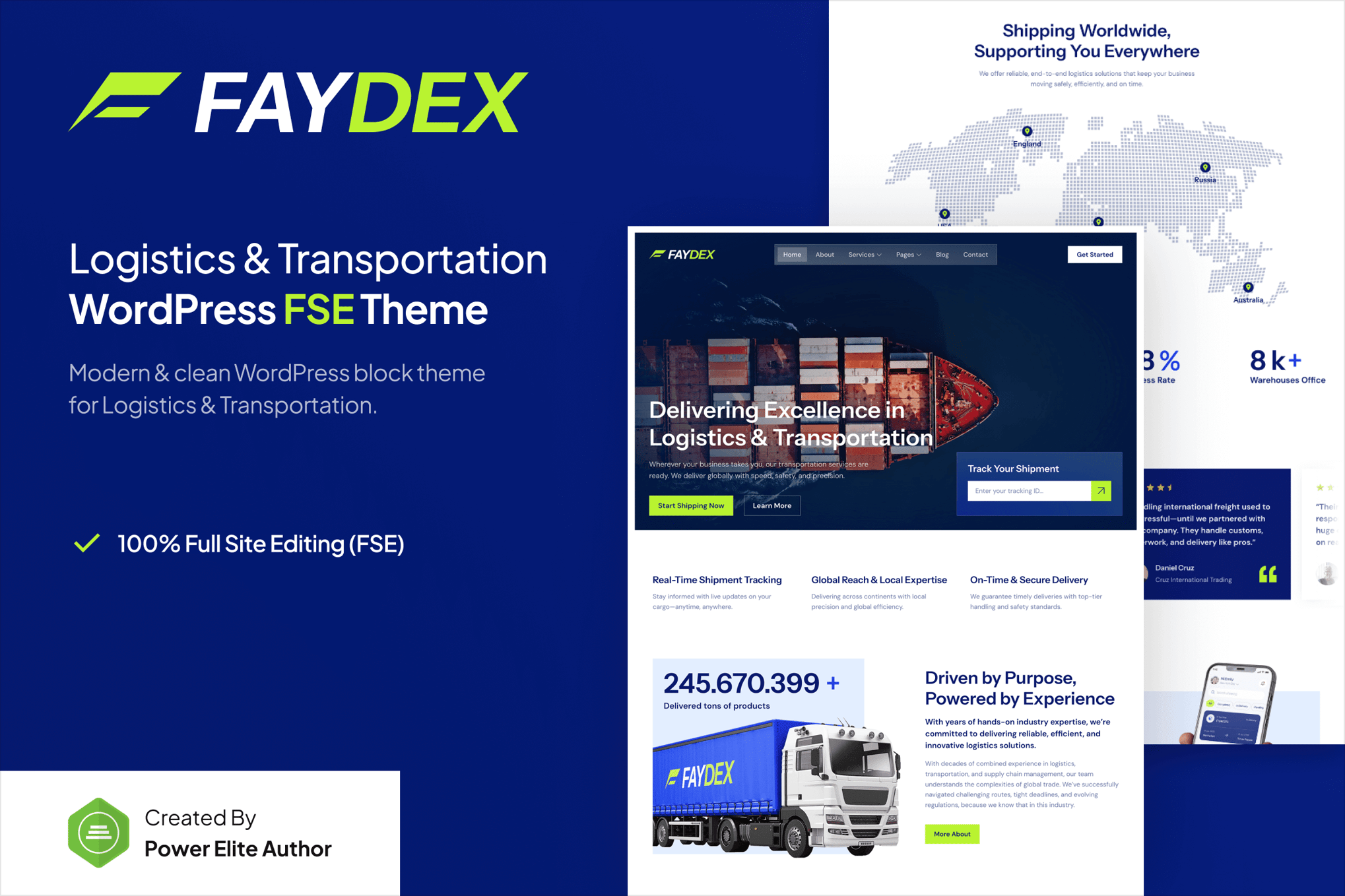 Faydex – Logistics and Transportation WP Theme