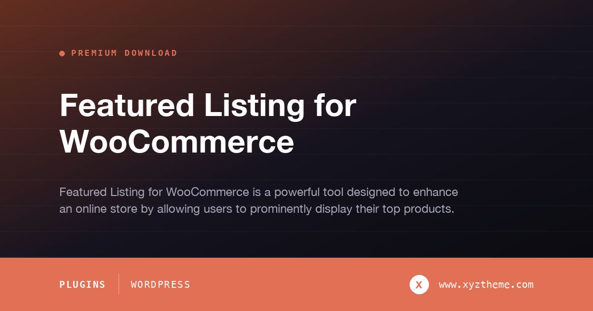 Featured Listing for WooCommerce
