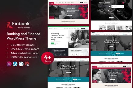Finbank – Banking and Finance WordPress Theme