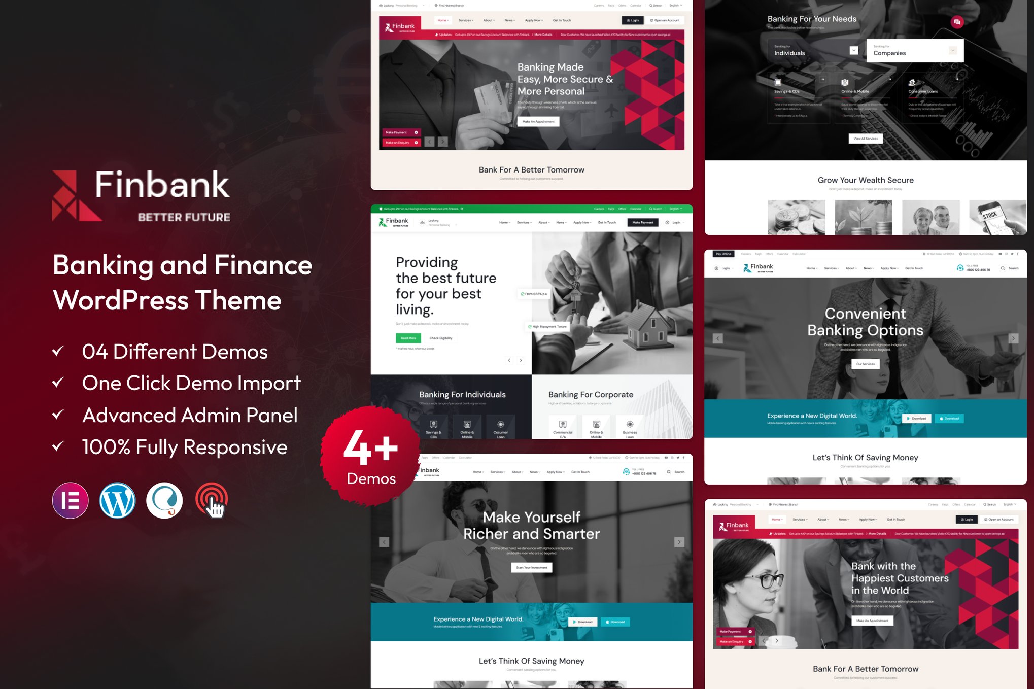 Finbank – Banking and Finance WordPress Theme