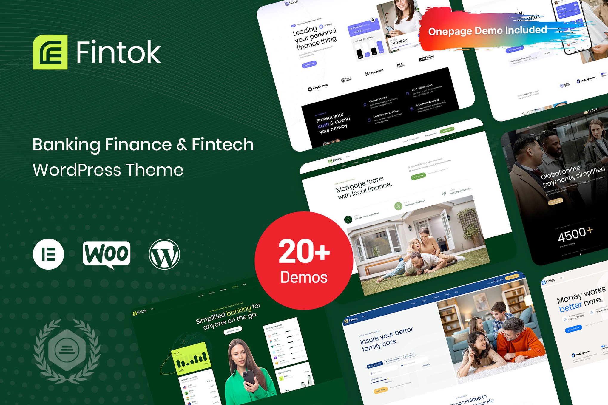 Fintok – Banking Finance & Fintech WordPress Theme