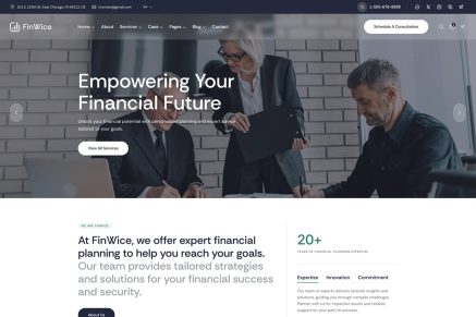 FinWice – Business & Finance Consulting WordPress
