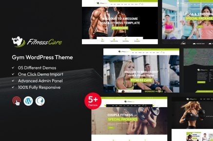 Fitness Care – Gym WordPress Theme
