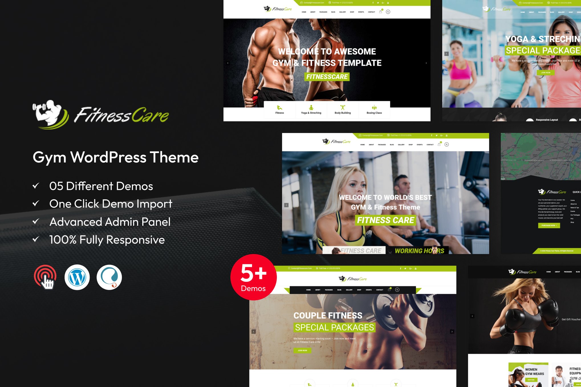Fitness Care – Gym WordPress Theme