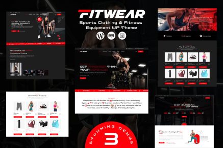 Fitwear – Gym, Fitness WordPress Theme