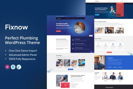 Fixnow – A Perfect Plumbing WordPress Theme