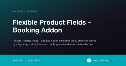 Flexible Product Fields – Booking Addon