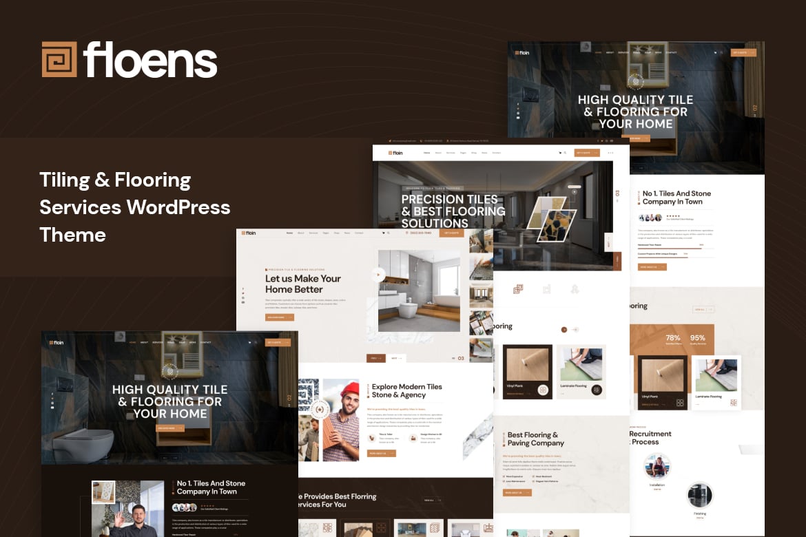 Floens – Tiling & Flooring Services WordPress