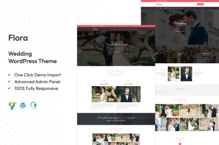 Flora – Wedding WordPress Theme