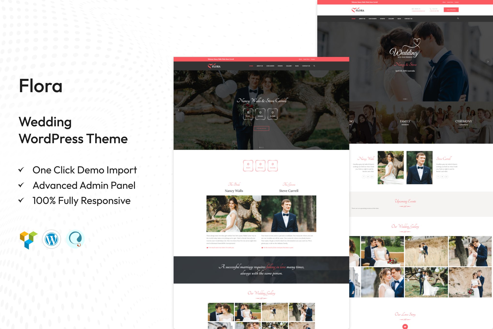 Flora – Wedding WordPress Theme