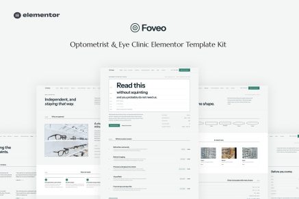 Foveo – Optometrist & Eye Clinic Elementor Template Kit