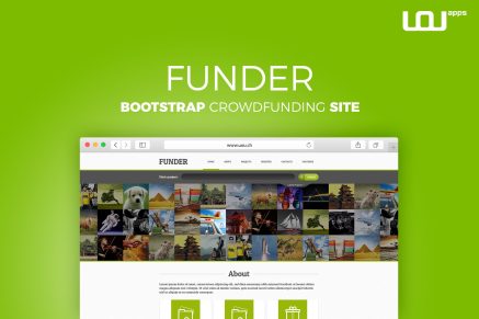 FUNDER – Bootstrap Crowdfunding Site