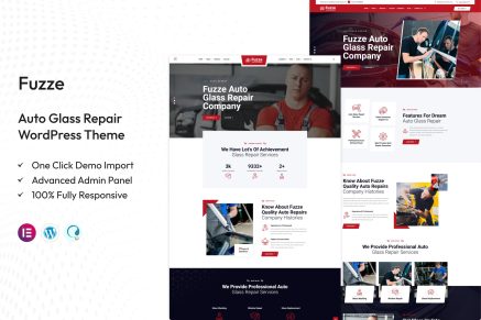 Fuzze – Auto Glass Repair WordPress Theme