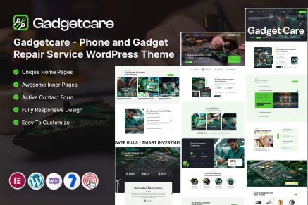 Gadgetcare – Phone & Gadget Repair Service WordPress Theme