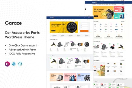 Garaze – Car Accessories Parts WordPress Theme
